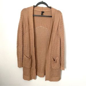 Moon & Madison Open Knit Long Cardigan